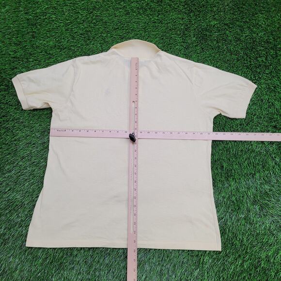 Vintage 90s Mickey-Mouse Polo Shirt M/L 21x26 Yellow Cartoon - Picture 3 of 16